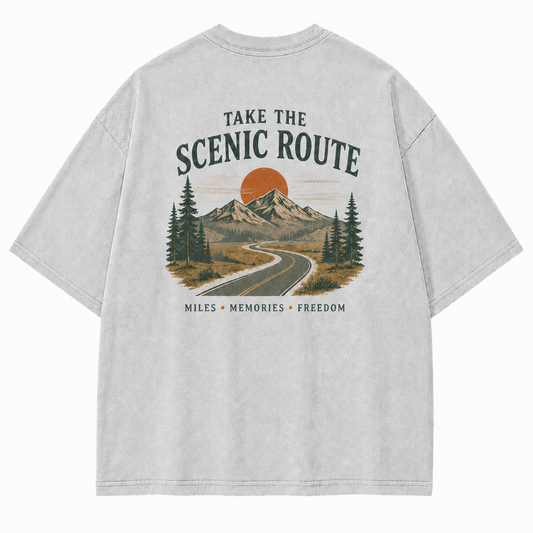 Where the Scenic Route Turns Miles into Memories Tee