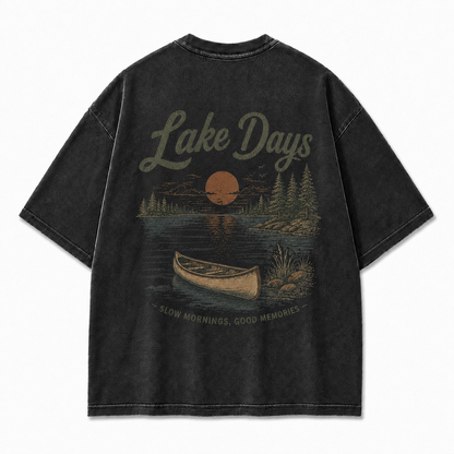 Where Quiet Lake Mornings Become Good Memories Tee