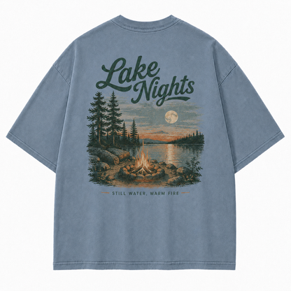 Where Lake Nights Feel Still, Warm, and Worth Remembering Tee