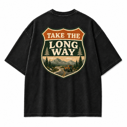 Take the Long Way Road Trip Tee