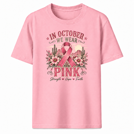 Pink October Western Tee