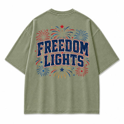 Firework Liberty Celebration Graphic T-Shirt