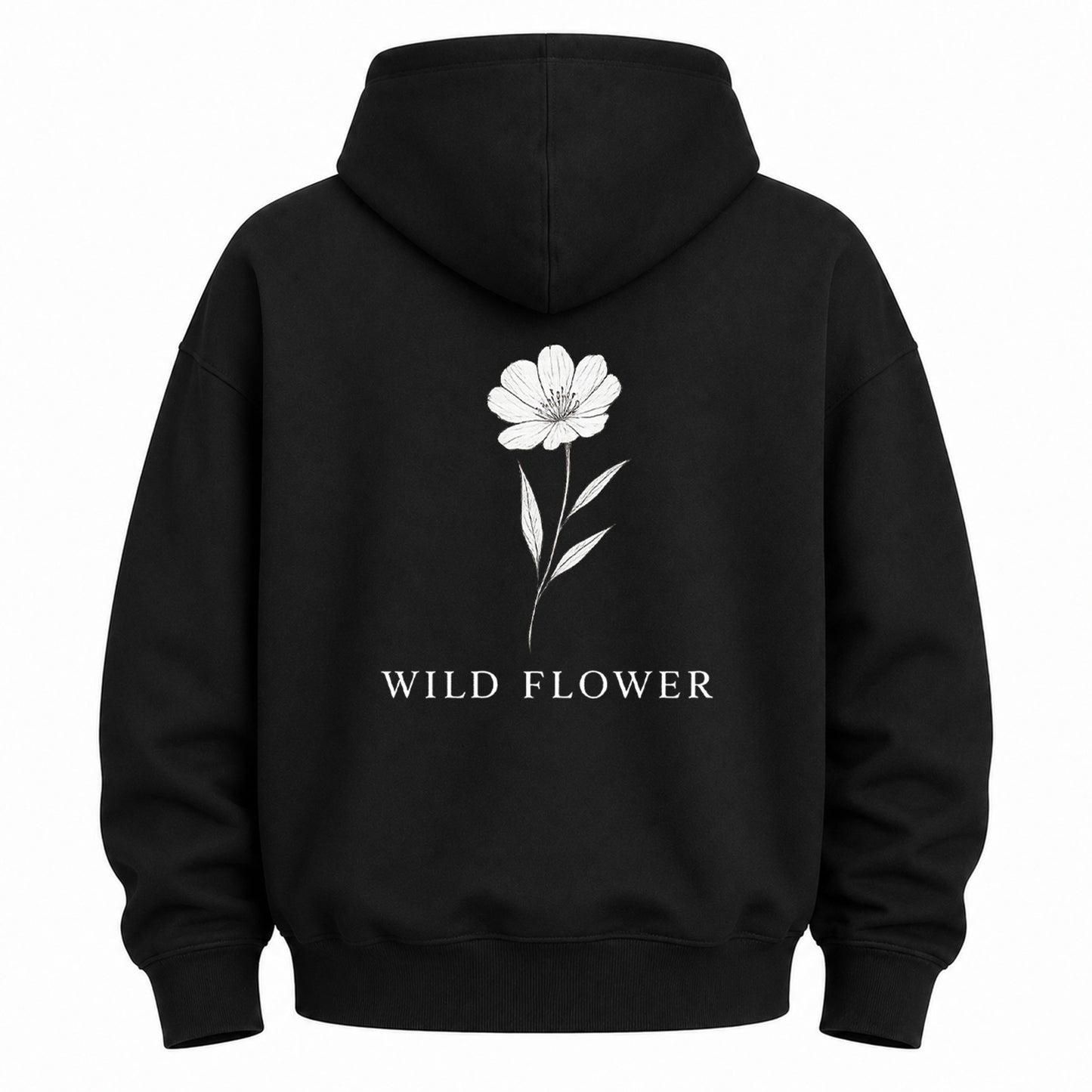 Single Stem Botanical Graphic Hoodie