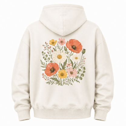 Meadow Bloom Botanical Graphic Hoodie