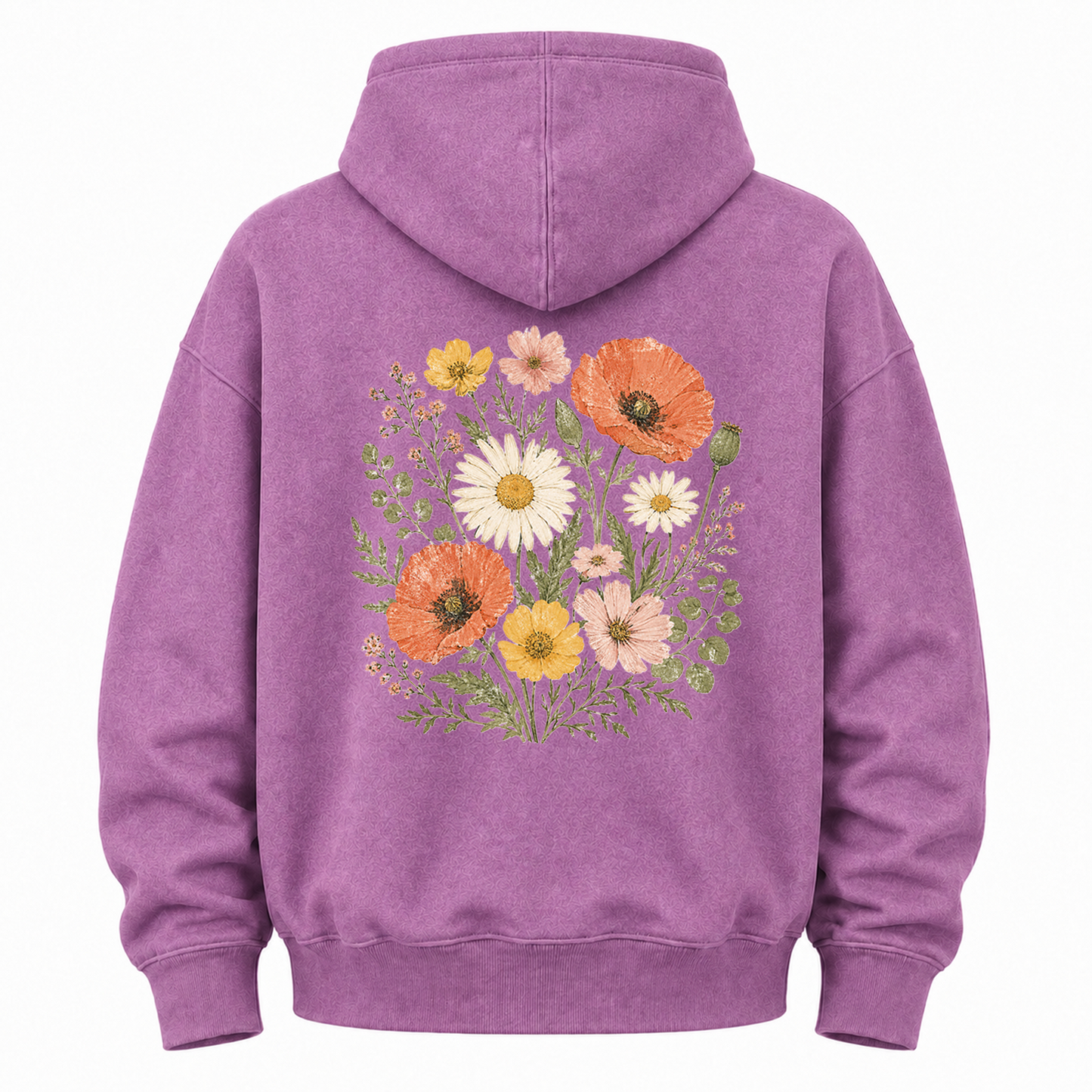 Meadow Bloom Botanical Graphic Hoodie