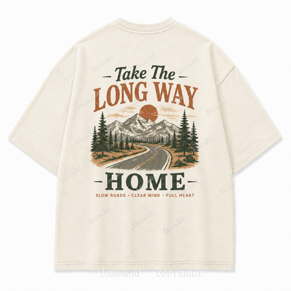 Slow Roads Full Heart Outdoor Graphic Tee