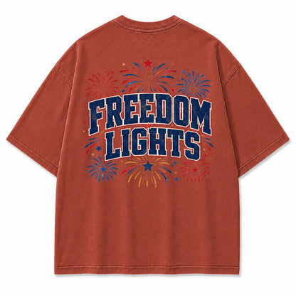 Firework Liberty Celebration Graphic T-Shirt