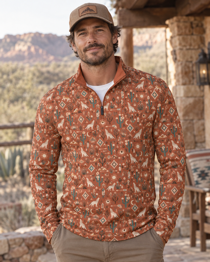 Desert Moon Southwest Quarter-Zip Pullover