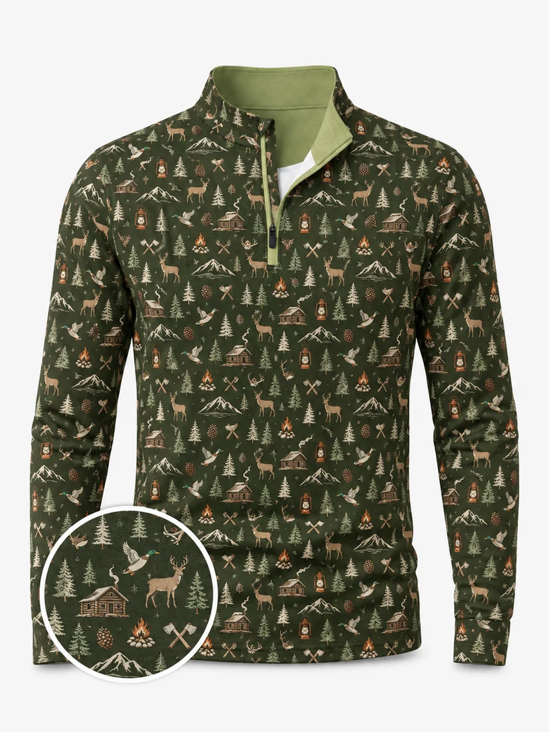 Pine Ridge Cabin Quarter-Zip Pullover
