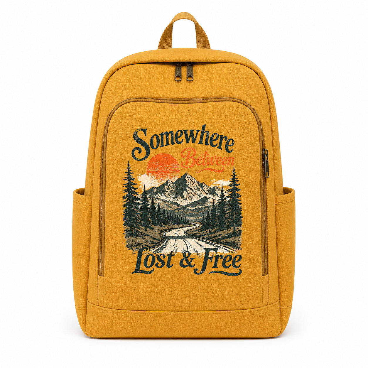 Somewhere Between Lost & Free Graphic Backpack