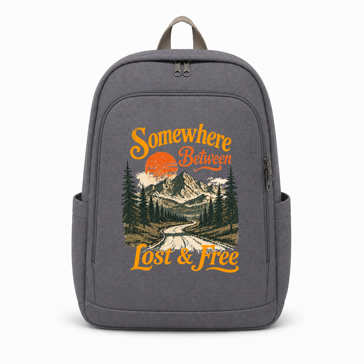 Somewhere Between Lost & Free Graphic Backpack