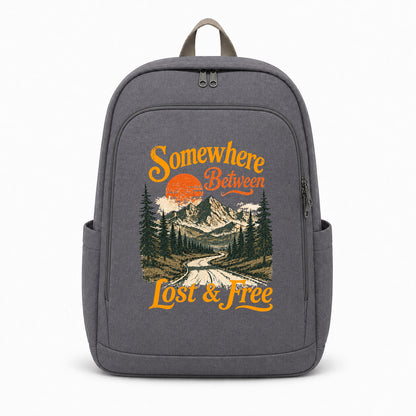 Somewhere Between Lost & Free Graphic Backpack