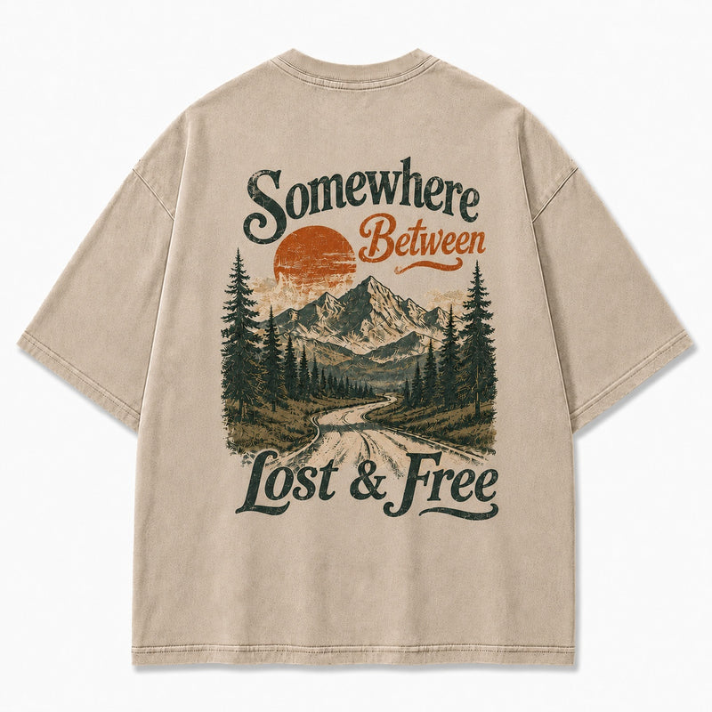 Somewhere Between Lost & Free Print Tee